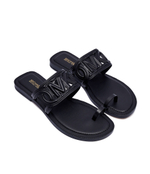 Кожаные шлепанцы Michael Kors - черный(40S4ALFS1L)