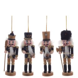 GAEM Набор из 4шт Украшение новогоднее "Щелкунчик", L19 W4 H13,5 см