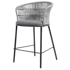 Полубарный стул Haugen, 66 см, серый