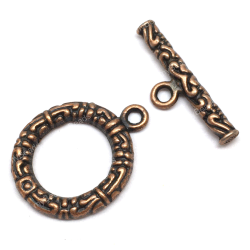 Замок - тоггл "Античность" 22х16 мм, под медь