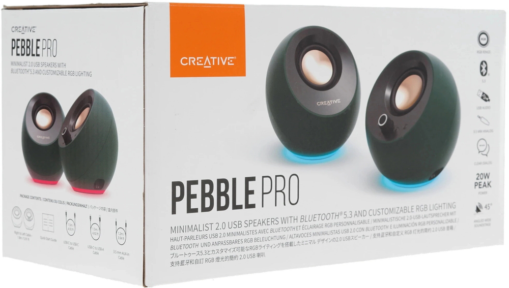Компьютерная акустика 2.0 Creative Pebble Pro