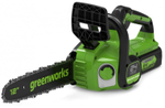 Цепная пила аккумуляторная GREENWORKS G24CS25 24В,25см,3/8-1,1-40 (без АКБ и ЗУ) (2007707)