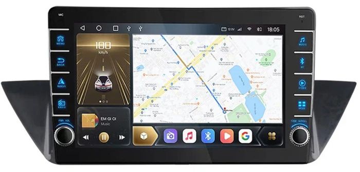 Магнитола для BMW X1 E84 2009-2014 - Kuberg OL-1959 (кнопки и крутилки), Android 12, Быстрая, CarPlay, 4G SIM-слот