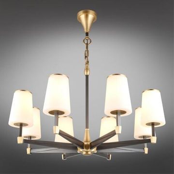 Люстра подвесная APL.803.07.08 черный/латунь Malcia Aployt