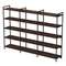 10ССТ.5.800 Стеллаж средний тройной 5 полок, широкий (2360*400*1704)