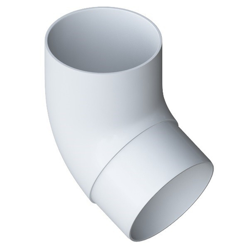 Колено трубы 67 градусов ПВХ Альта-Профиль Элит Белое 95 мм