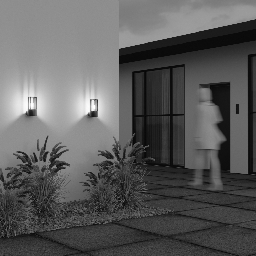 Уличный настенный светильник Outdoor O453WL-01GF