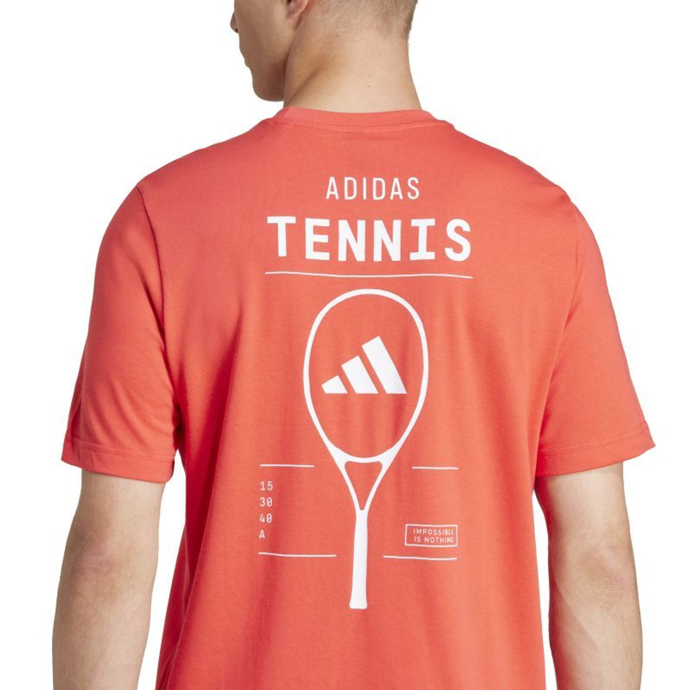 Теннисная футболка Adidas Aeroready Tennis Category Graphic - Red