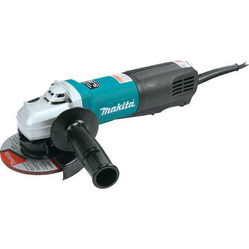 УШМ MAKITA 9565 PCV (1400Вт, 125мм, рег.ск., пл.пуск, 1,8кг, курков.выкл., коробка)