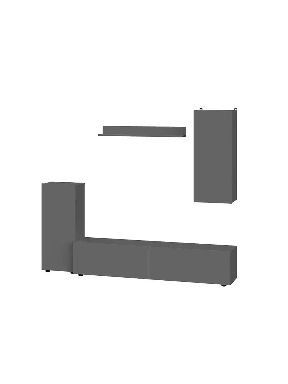 Стенка в гостиную со шкафом 204,8х35,7х170 см