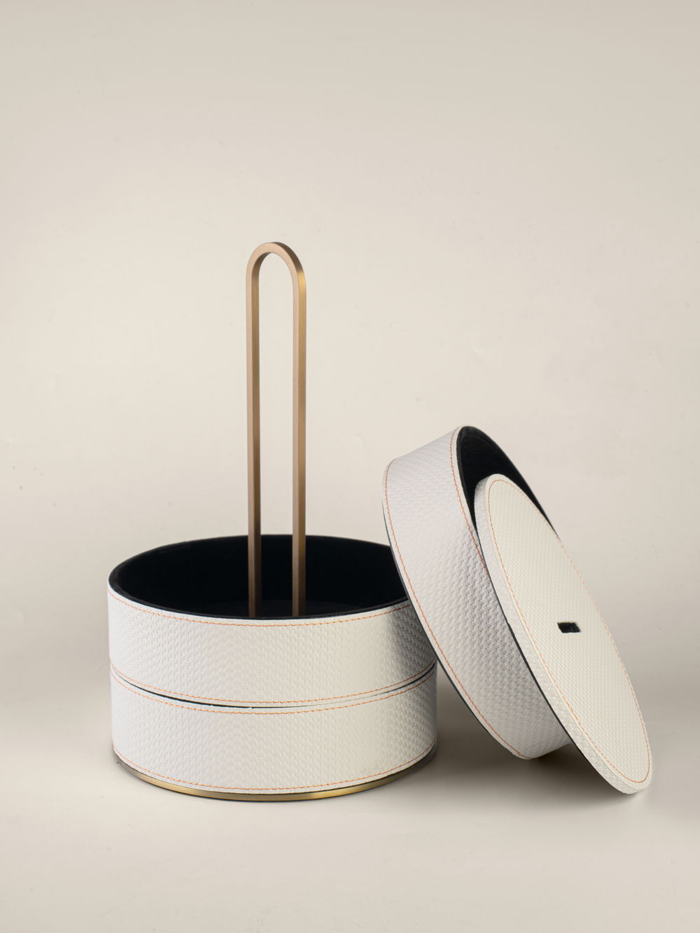 Шкатулка Трансформер круглая Белая