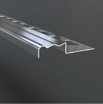 Профиль для защиты ступеней ZSKR, нержавеющая сталь полированная