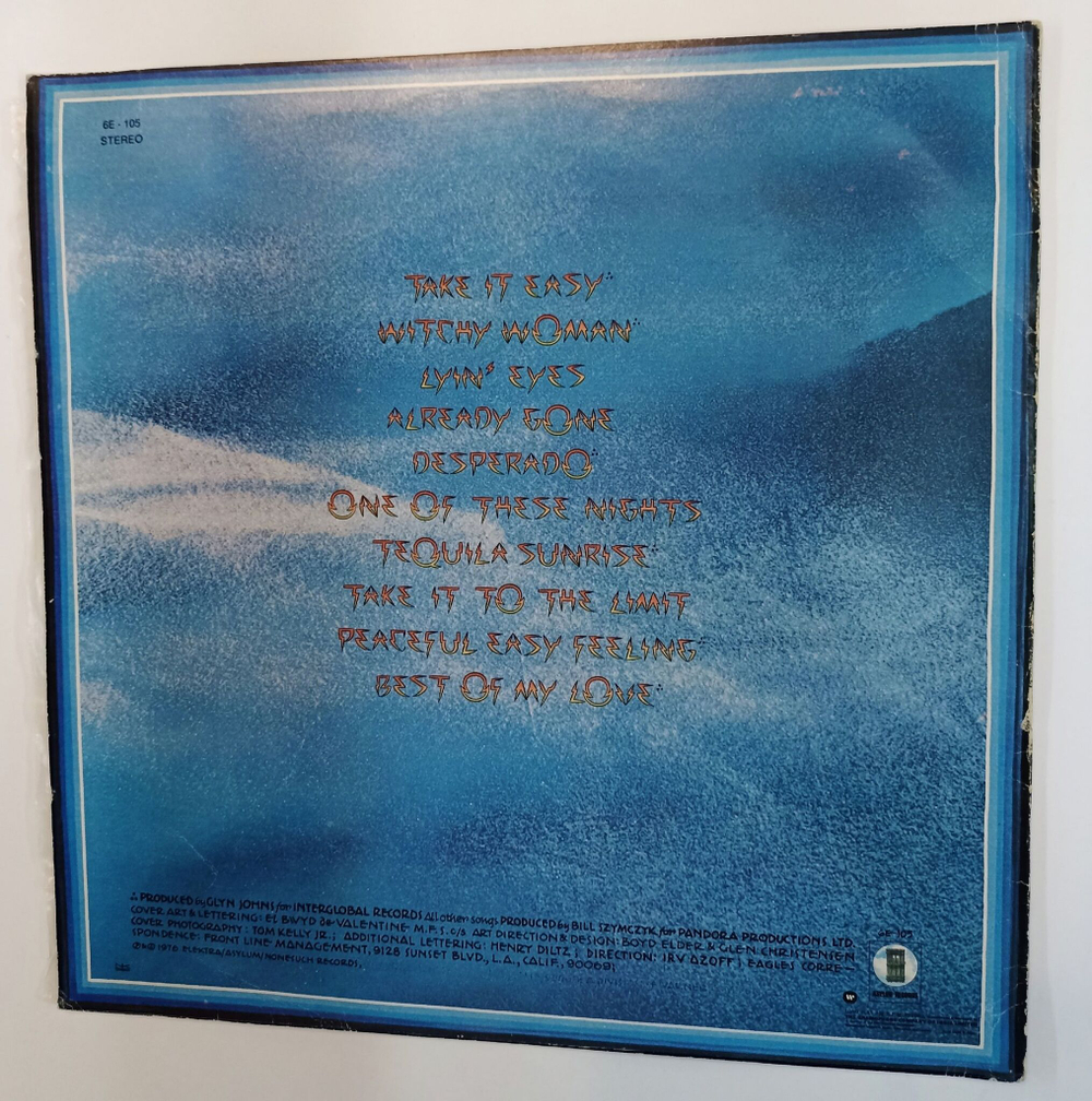 Винтажная виниловая пластинка LP Eagles Their Greatest Hits 1971 1975 (India 1976)