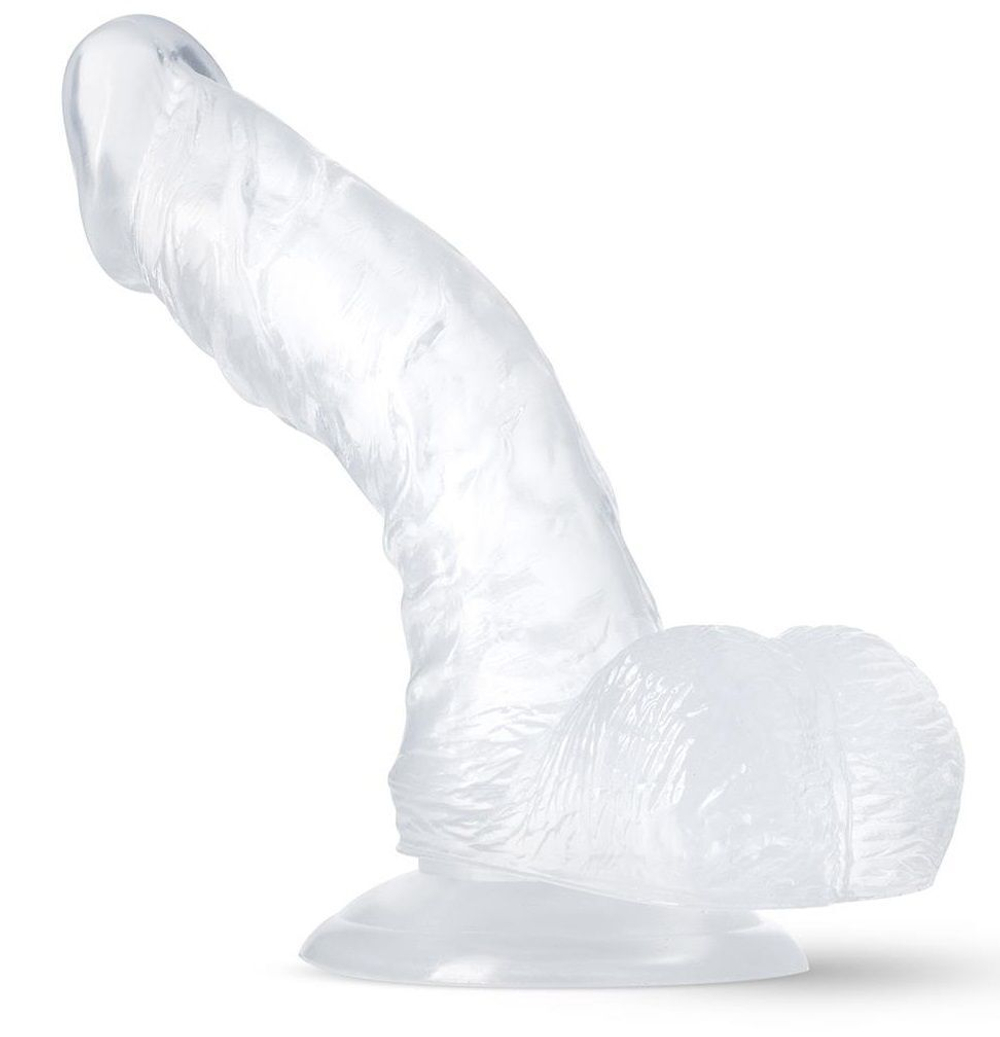 Прозрачный фаллоимитатор-реалистик Sparkle - 16,5 см. (Цвет: прозрачный)