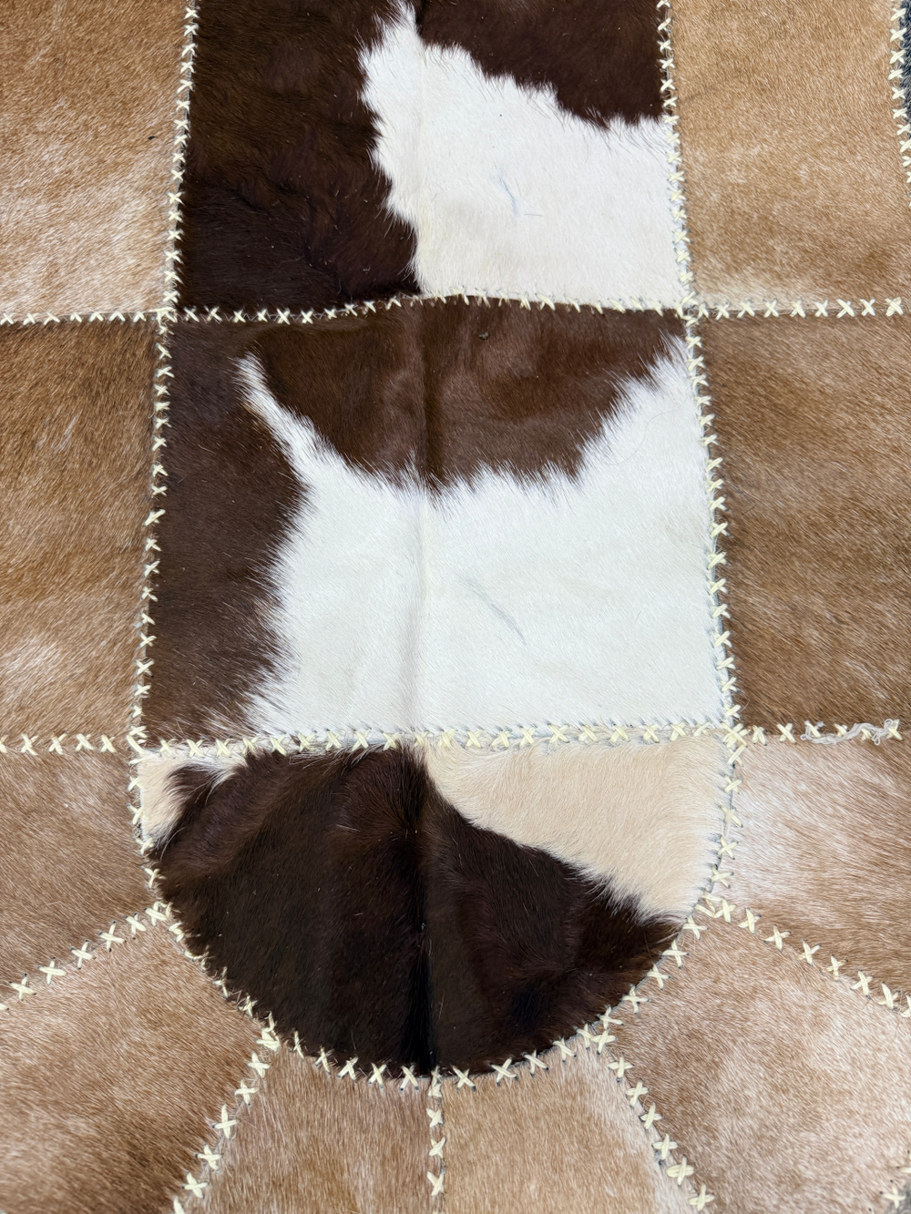 Ковер овальный натуральный Телячья шкура , 240х140