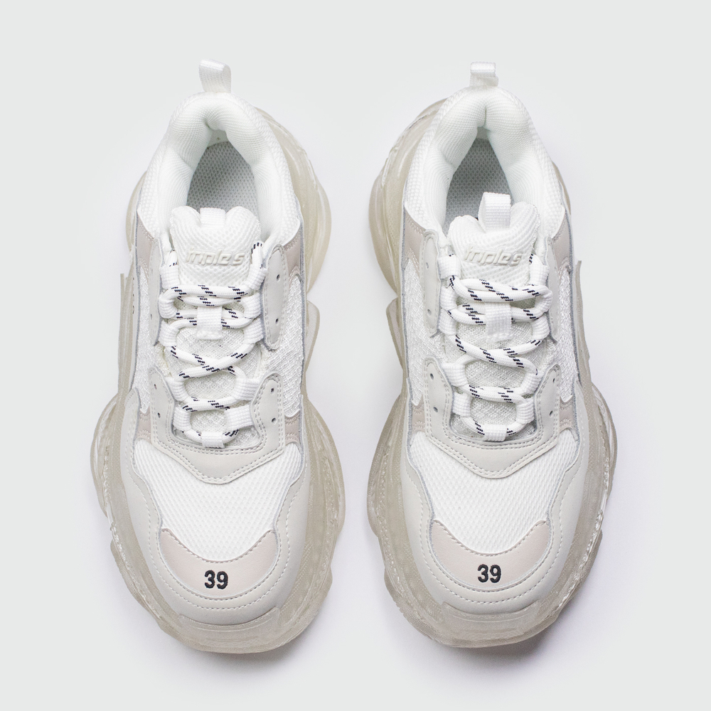 Кроссовки Balenciaga Triple S Silver / Clear Sole