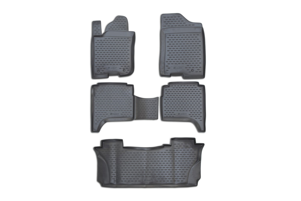 Коврики в салон INFINITI QX56 2004-, 5 шт. (полиуретан, серые) Element.NLC.76.02.211