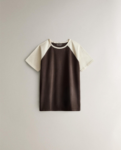 Футболка Zara Home, коричневый, размер M, 4302/120
