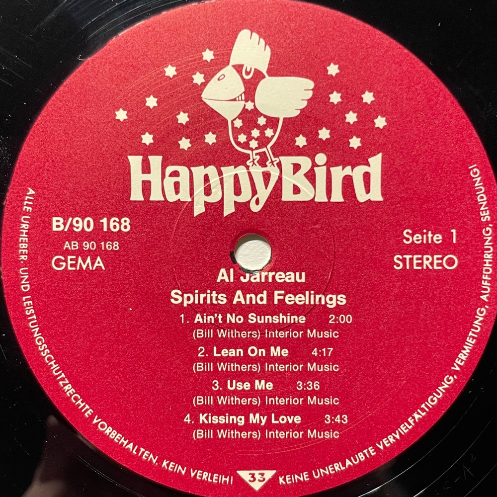 Al Jarreau ‎– Spirits And Feelings (Германия 1984г.)