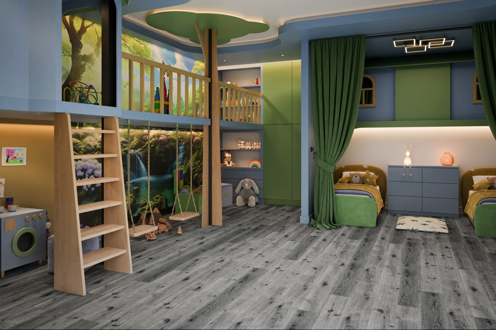 Кварц-винил SPC Damy Floor Family SPC 4 мм ДУБ СИЛЬВЕР 2.635 м2