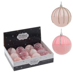 GAEM Набор из 12шт Украшение новогоднее "Шар", D 8 см, L35 W27 H9 см