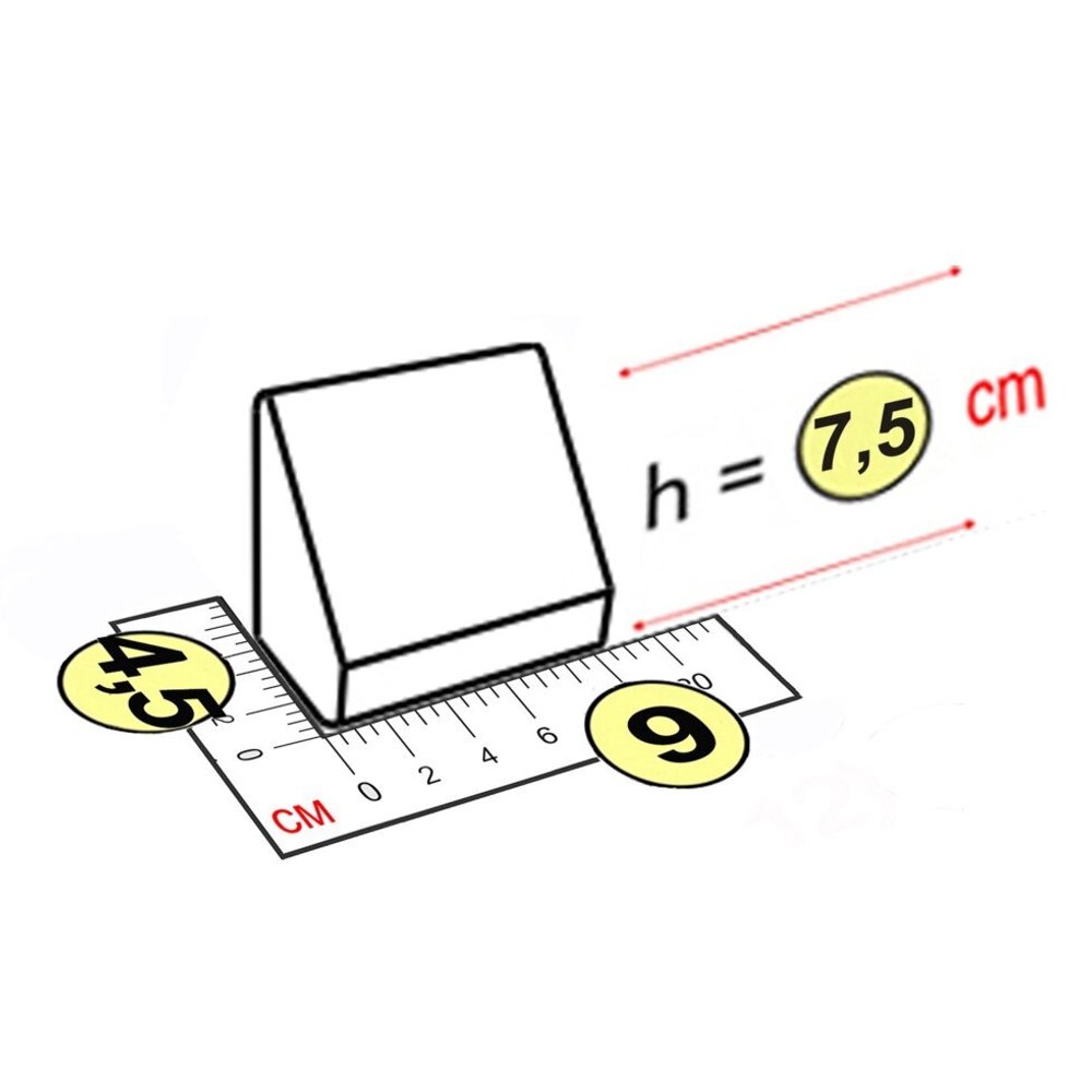 Элемент наклонный 9x4,5x7,5 см для GigaBloks 7,5"