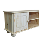 Dipriz Тумба под телевизор Хаба из сосны, 2 двери, 115х29х40, натуральная отделка