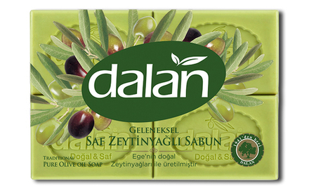 DALAN Оливковое хозяйственное мыло 4*125г (экопак)