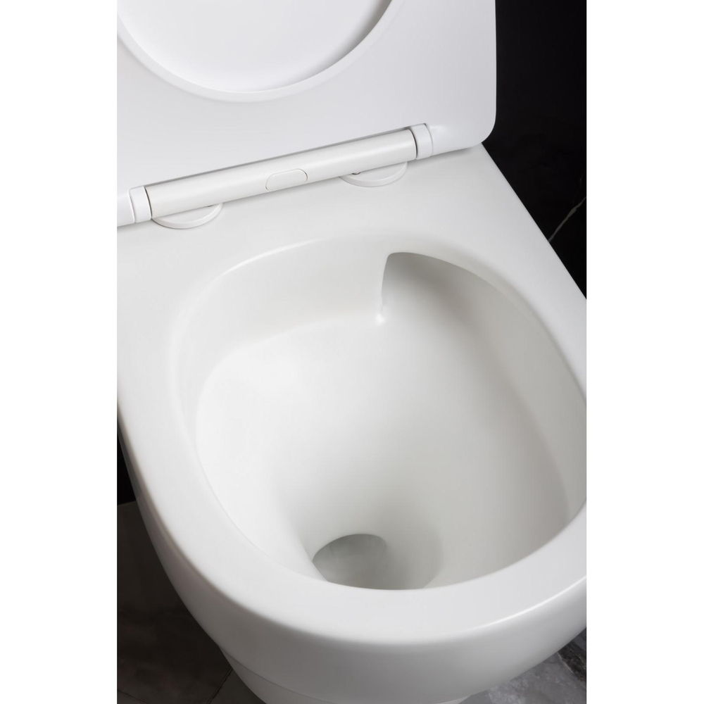 Унитаз подвесной с биде Boheme FIORE 978-SET-2-W, белый глянец с крышкой-сиденьем с микролифтом