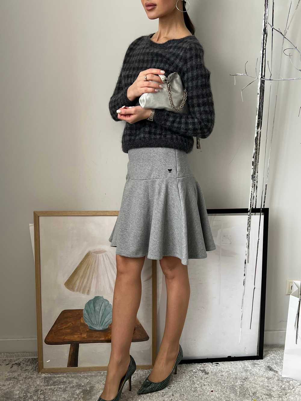 Хлопковая юбка Weekend Max Mara, М