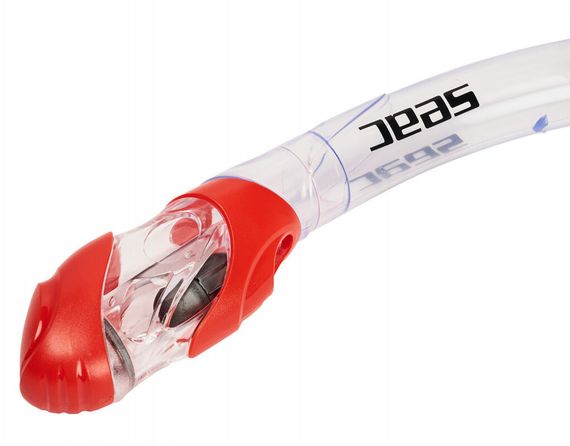 Трубка Seac Reverse Dry прозрачный/красный