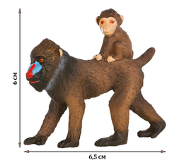 Игровой набор Masai Mara Мир диких животных: семья обезьян мандрил