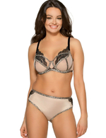 Бюстгальтер с леопардовой отделкой мягких чашек (Размер: 80G) (Цвет: телесный)