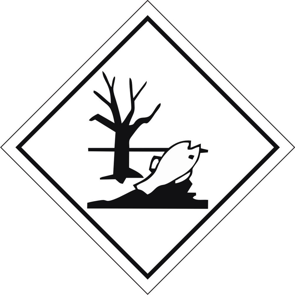 Знак-наклейка DG07 Вещество опасное для окружающей среды (Рыба-дерево)