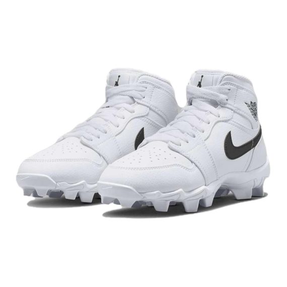 Jordan Air Jordan 1 Детские кроссовки для мальчиков СРЕДНЕГО возраста Белый черный Кидс