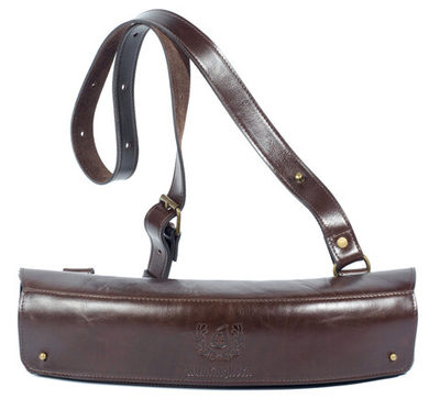 Патронташ двухрядный 12К темно/коричневый