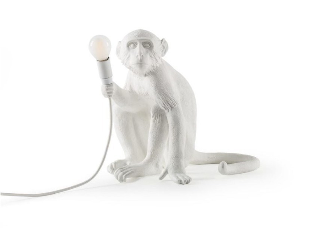Table design lamp  MONKEY by Seletti (White)