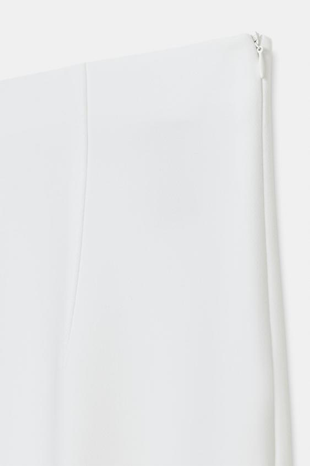 ZARA РАСКЛЕШЕННЫЕ БРЮКИ С РАЗРЕЗАМИ ZW COLLECTION, БЕЛЫЙ