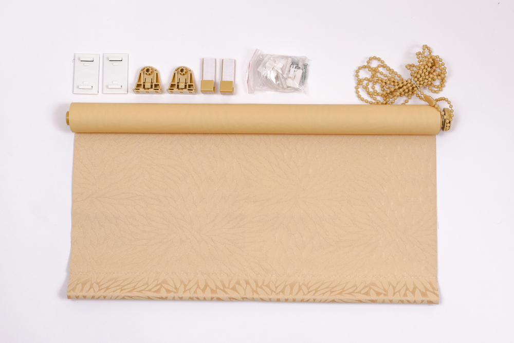 Рулонная штора BLOCKOUT подсолнух ваниль