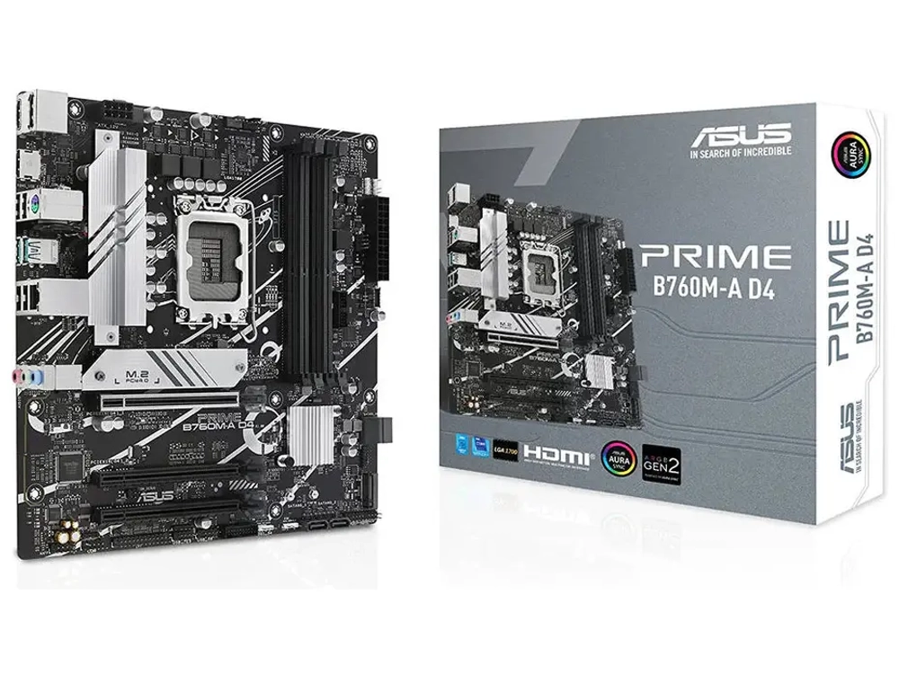 Материнская плата ASUS PRIME B760M-K D4 (90MB1DS0-M0EAY0/90MB1DS0-M1EAY0)