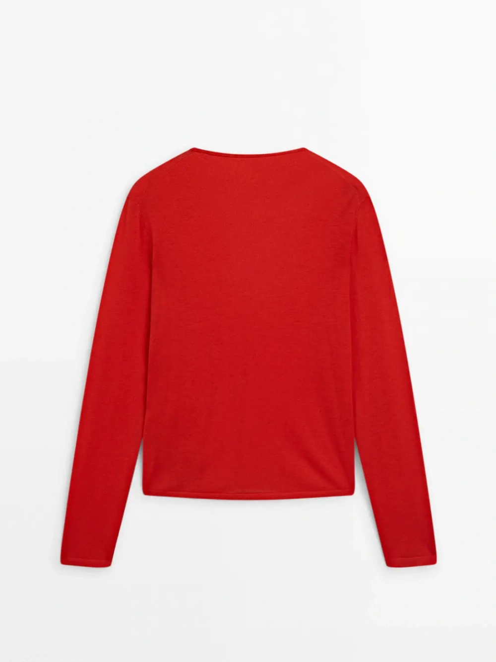 Massimo Dutti Свитер из 100% шерсти, оранжевый