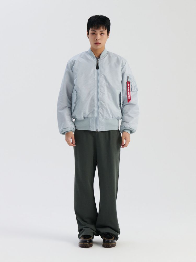 Бомбер Alpha Industries MA-1 Mist (Серо-голубой)