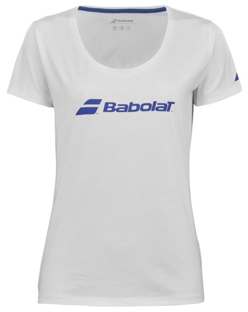 Футболка для мальчика теннисная Babolat Fitness Tee Girl - белый/белый