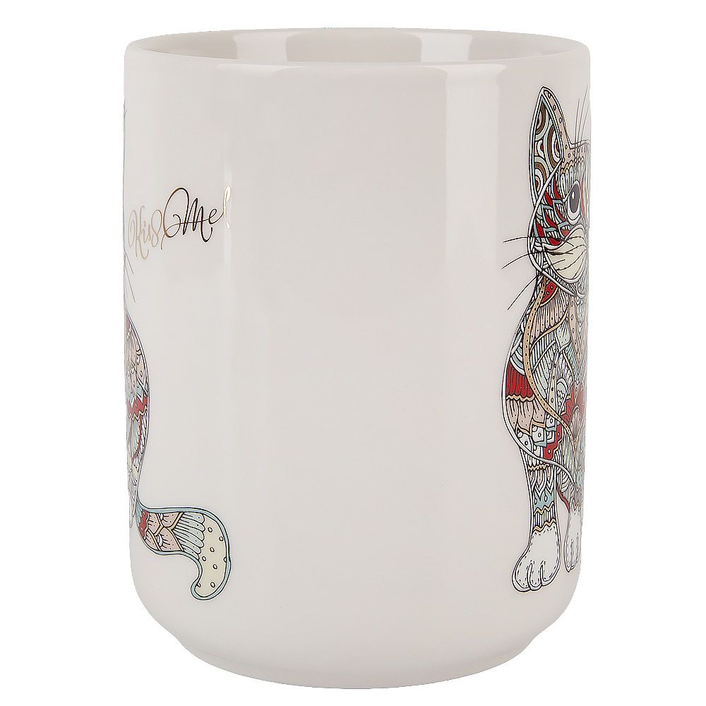 Кружка "Kitty" v=380мл (фарфор) (картонная цветная лента)