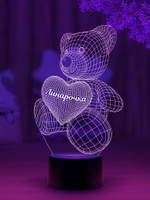 Ночник "Мишка с именем Линарочка"