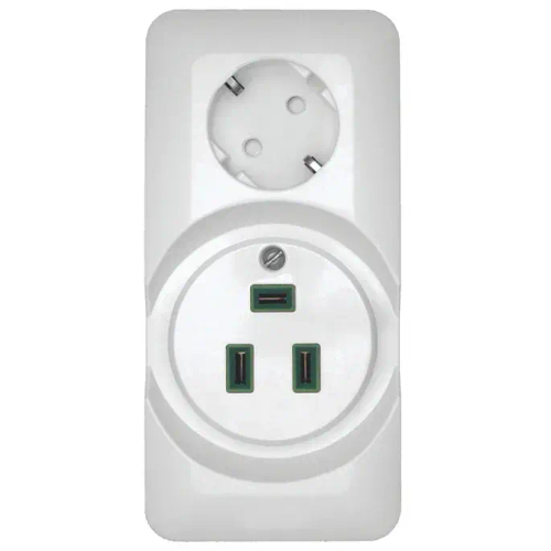 BLANCA О/У РОЗЕТКА комб: ДЛЯ ЭЛЕКТРОПЛИТЫ 32А+силовая, 16А, 250В, БЕЛЫЙ, опт.уп.