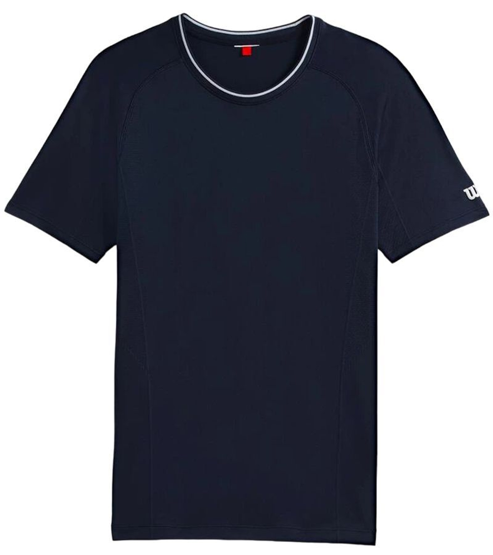 Теннисная футболка Wilson Team Seamless Crew T-Shirt - classic navy