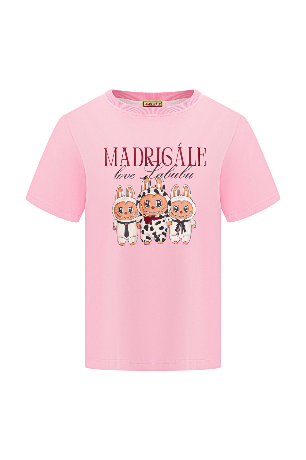 Футболка Madrigale Love Labubu в розовом