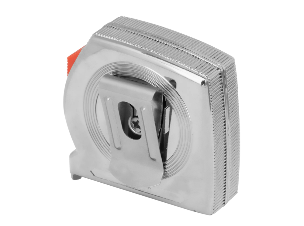 Рулетка Chrom, 2 м x 13 мм, хромированный корпус MTX 310329