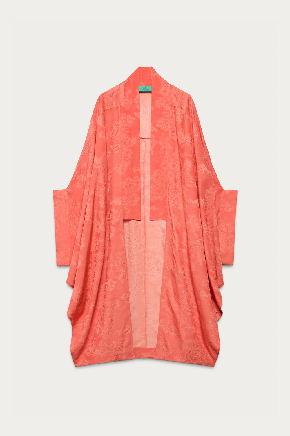 ZARA X MARISA BERENSON КИМОНО ИЗ ЖАККАРДА, КРАСНЫЙ/ОРАНЖЕВЫЙ